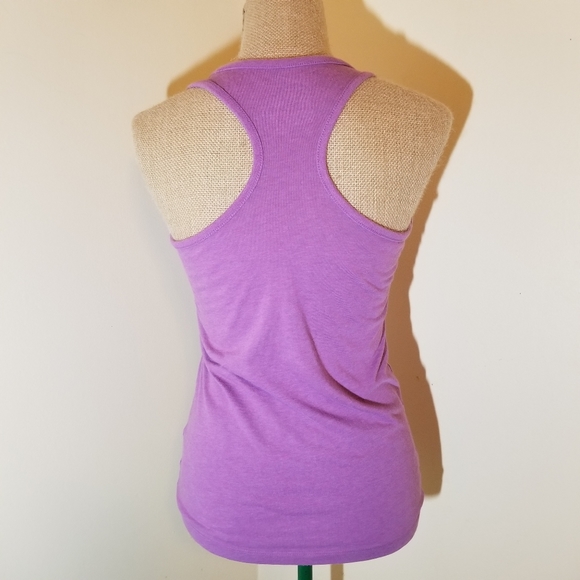 🌻3/$20 Nike purple "AWESOMENESS" racerback tank - Picture 4 of 7